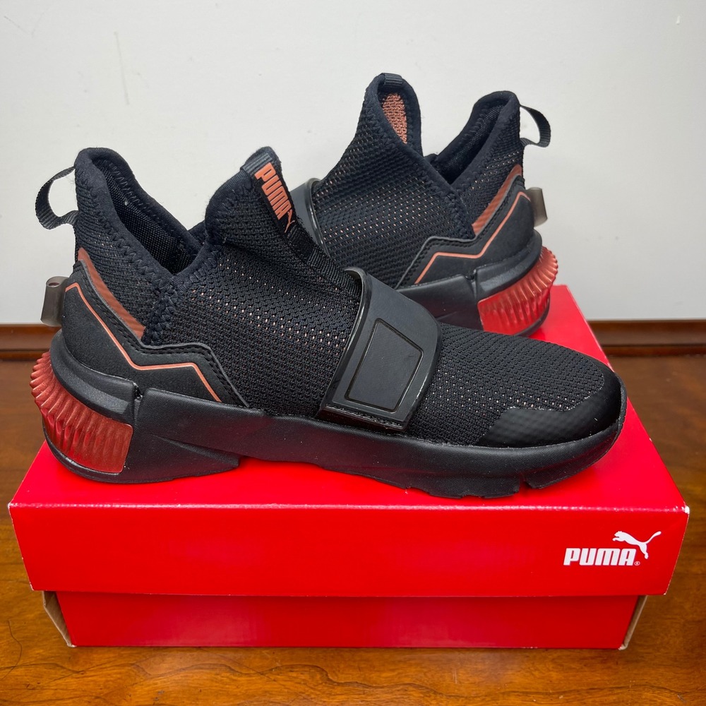 Puma Provoke XT Mid Womens Black Rose Gold Training Shoes High Top Size 5.5‎